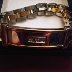 Men's Silver&Gold Link "Today, Tomorrow, & Always"